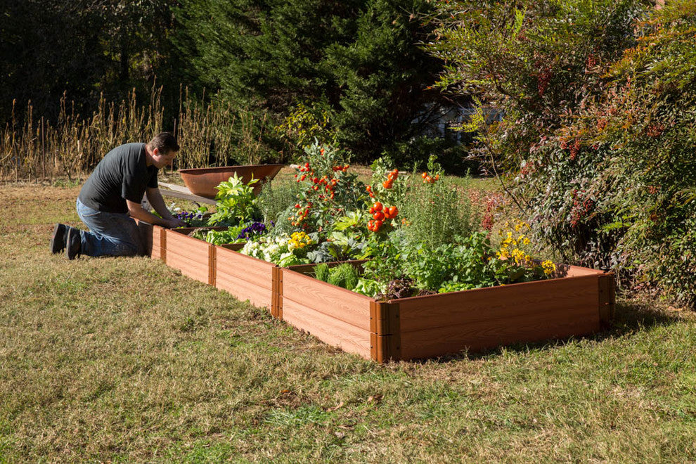 Classic Sienna Raised Garden Bed 4'x16'x11", 1" Profile