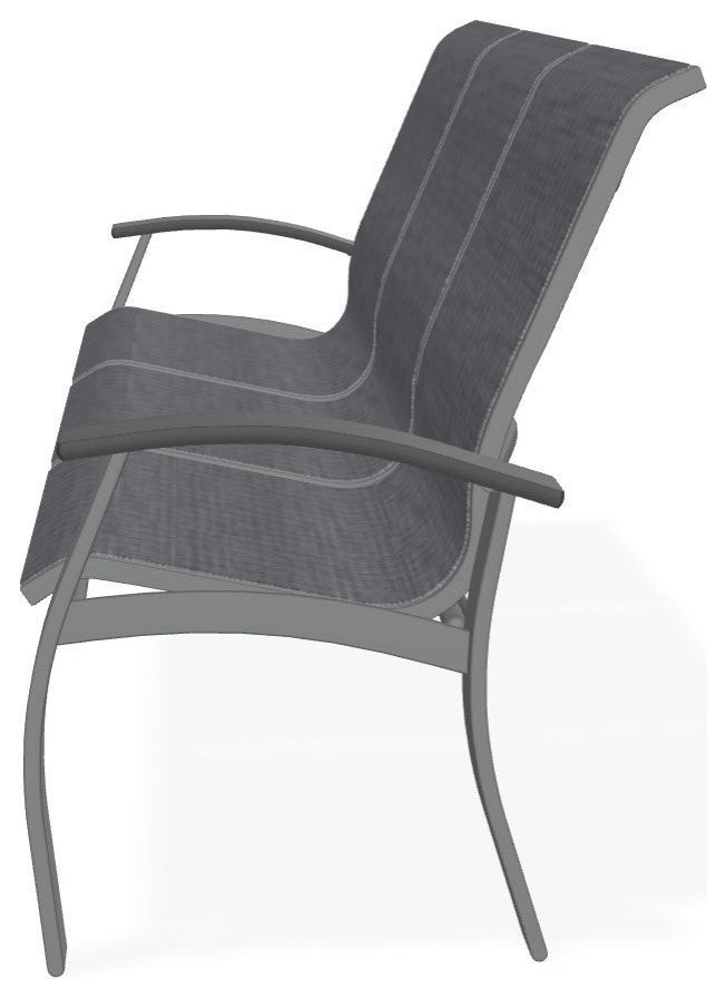 Belle Isle Sling 3-Seat Outdoor Sofa, Augustine Pewter/Graphite