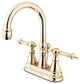 Kingston Brass 4" Templeton Centerset Bathroom Faucet, Polished Brass
