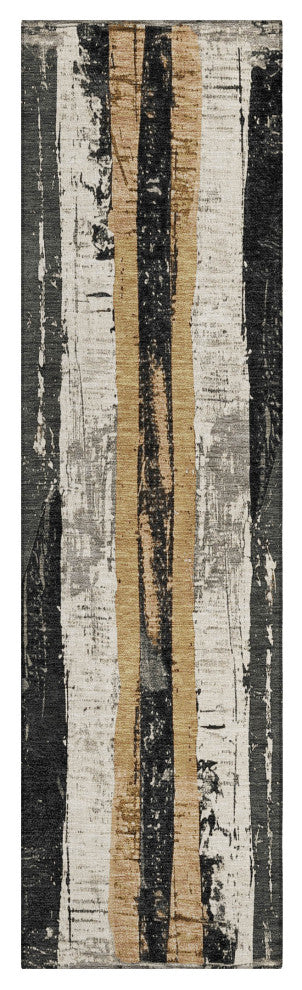Machine Washable Indoor/Outdoor Chantille ACN1872 Taupe 2'3" x 7'6" Runner Rug