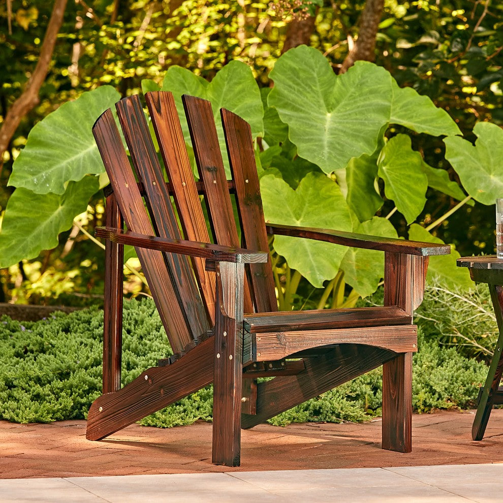 Rockport Adirondack Chair, Burnt Brown