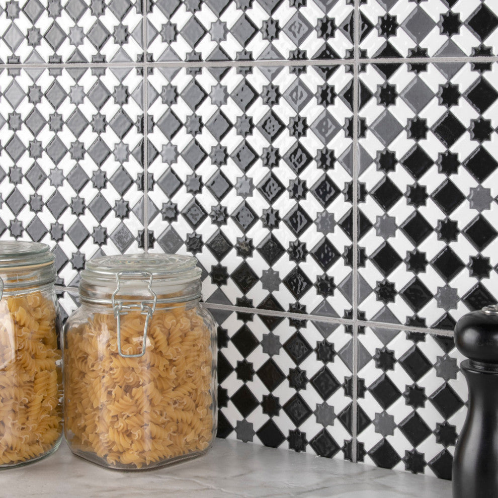 Sevillano Giralda Dark Grey Ceramic Wall Tile