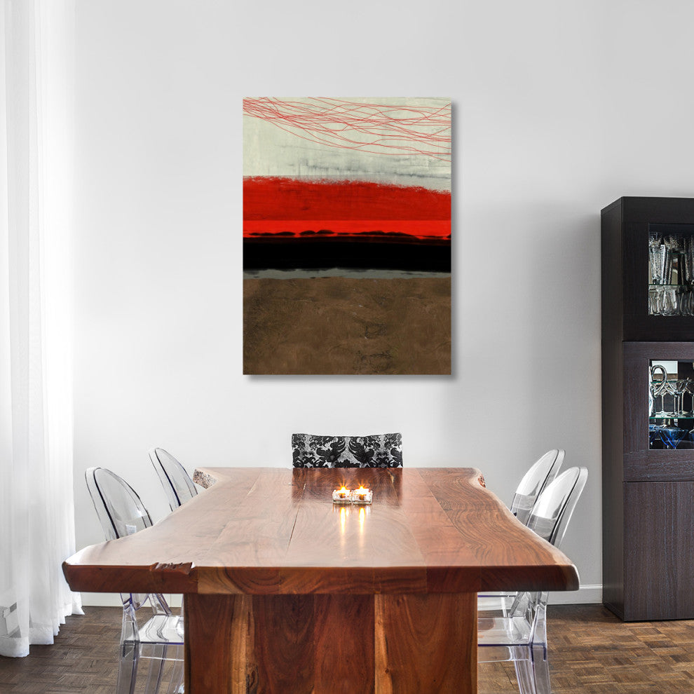 "Abstract Stripe Theme Brown" Fine Art Print