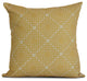 Gold Dots and Dashes, Geometric Print Pillow, 26"x26"