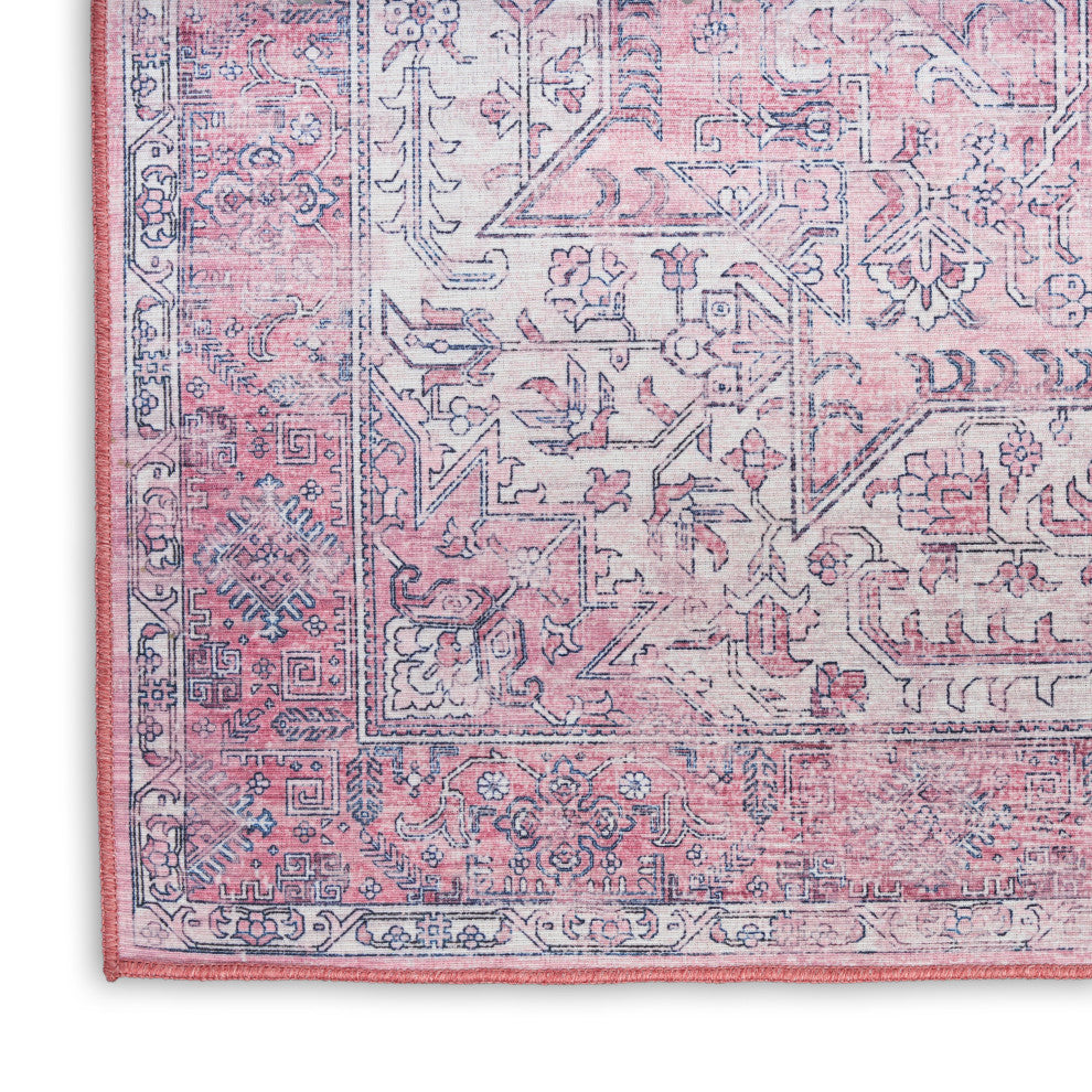 Nourison Nourison Washables 6' x 9' Pink Vintage Indoor Rug