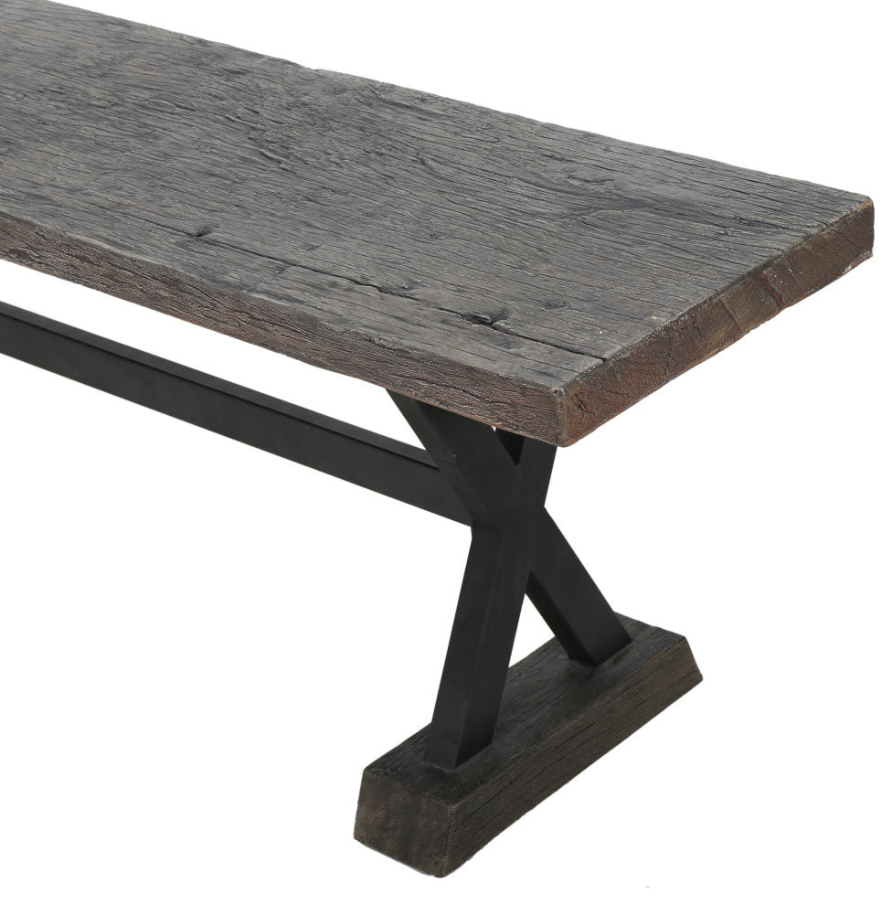 GDF Studio Arthur Graphite Dining Benches, Set of 2