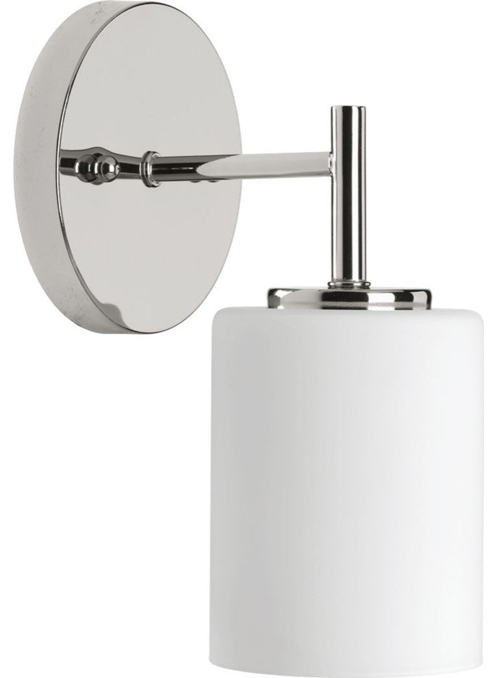 Progress Lighting 1-100W Medium Bath Bracket, Polished Nickel