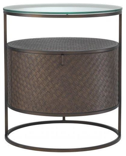 Woven Oak Bedside Table | Eichholtz Napa Valley