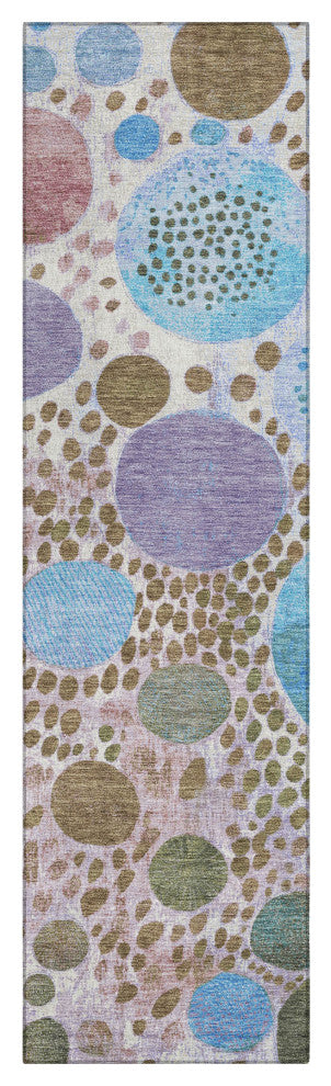 Machine Washable Indoor/Outdoor Chantille ACN1895 Khaki 2'3" x 7'6" Runner Rug