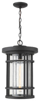Jordan 1 Light Outdoor Chain Mount Ceiling Fixture in Black