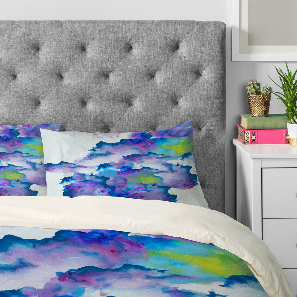 Deny Designs Viviana Gonzalez Watercolor love 2 Pillowcase