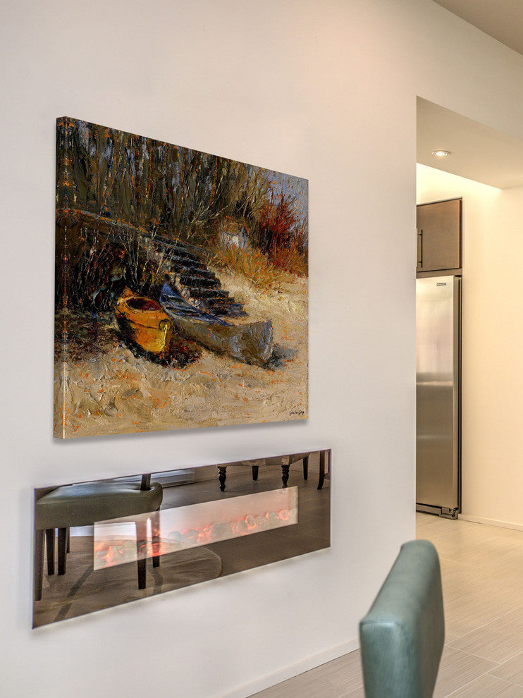 "Sand and Shadows" Painting Print on Wrapped Canvas by Julie Joy