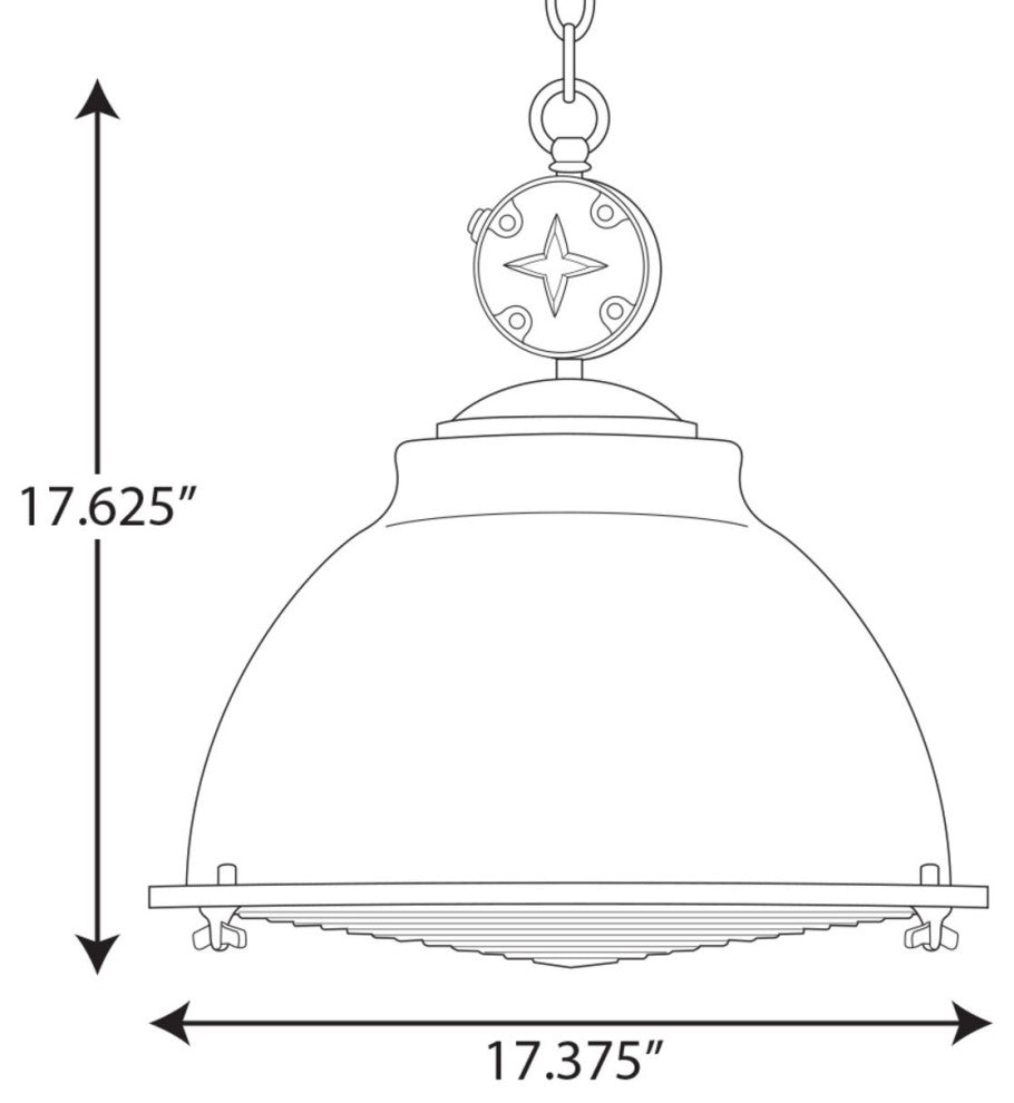 Medal Collection Graphite 1-Light Pendant