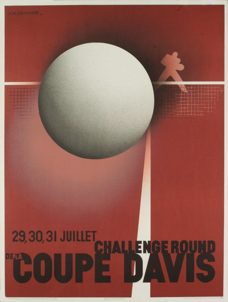 A.M. Cassandre, Coupe Davis (Restrike), 1980