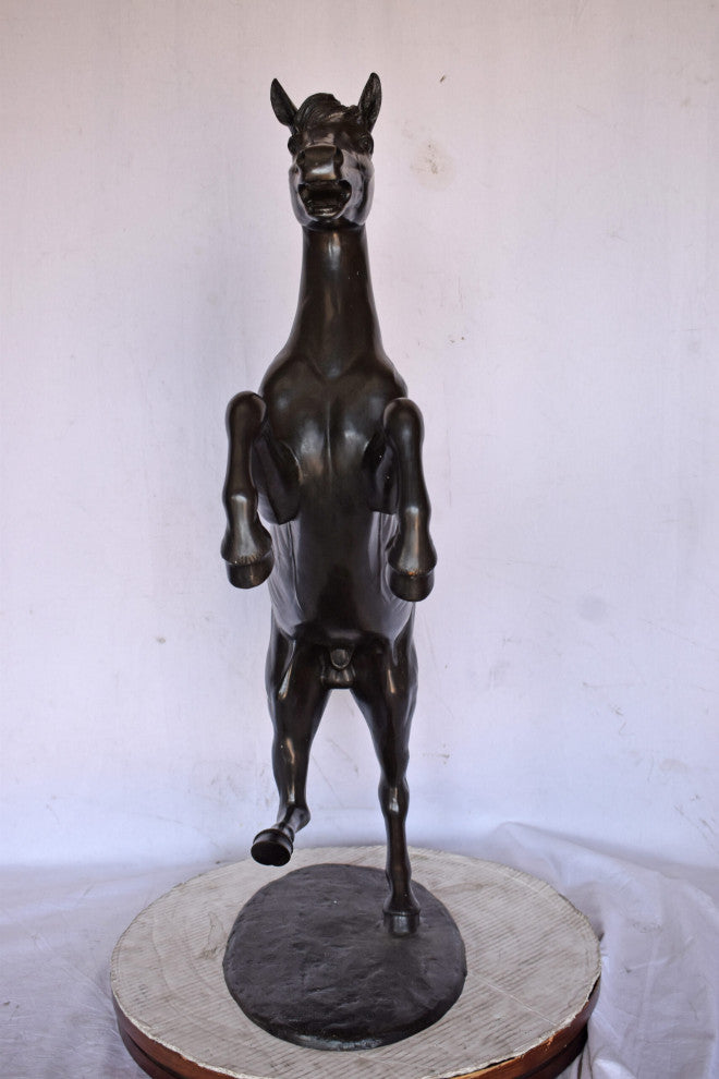 Ferrari Horse Bronze Statue Medium - Size: 28"L x 11"W x 40"H.