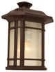 FRANKS Transitional 1 Light Rubbed Bronze Outdoor Wall Sconce 12inches Height