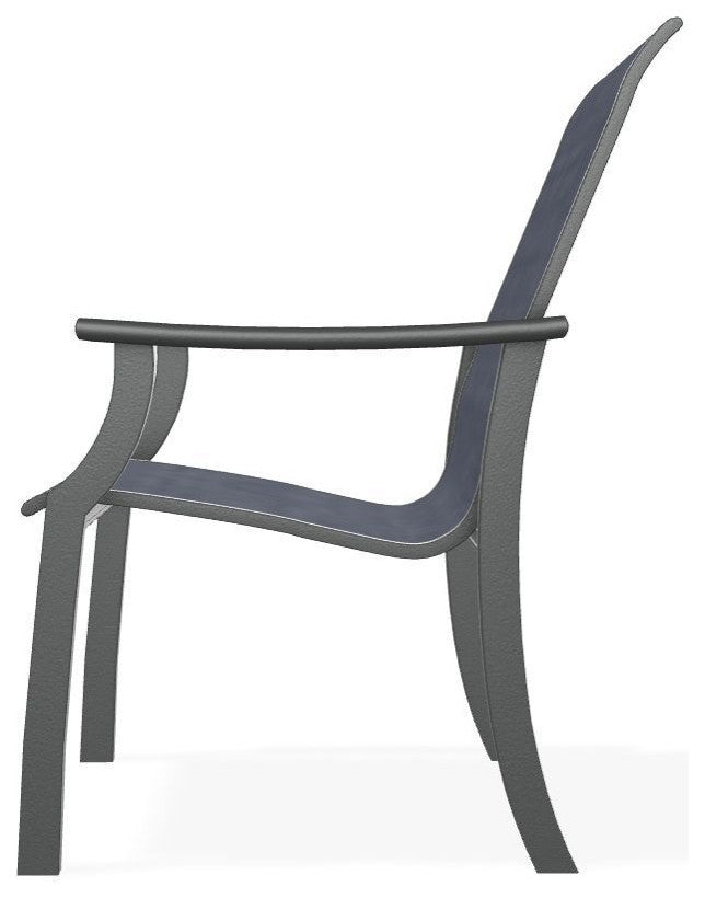 St. Catherine Sling Outdoor Armchair, Augustine Denim/Graphite