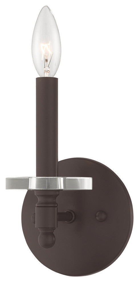 Livex Lighting Bronze 1-Light Wall Sconce