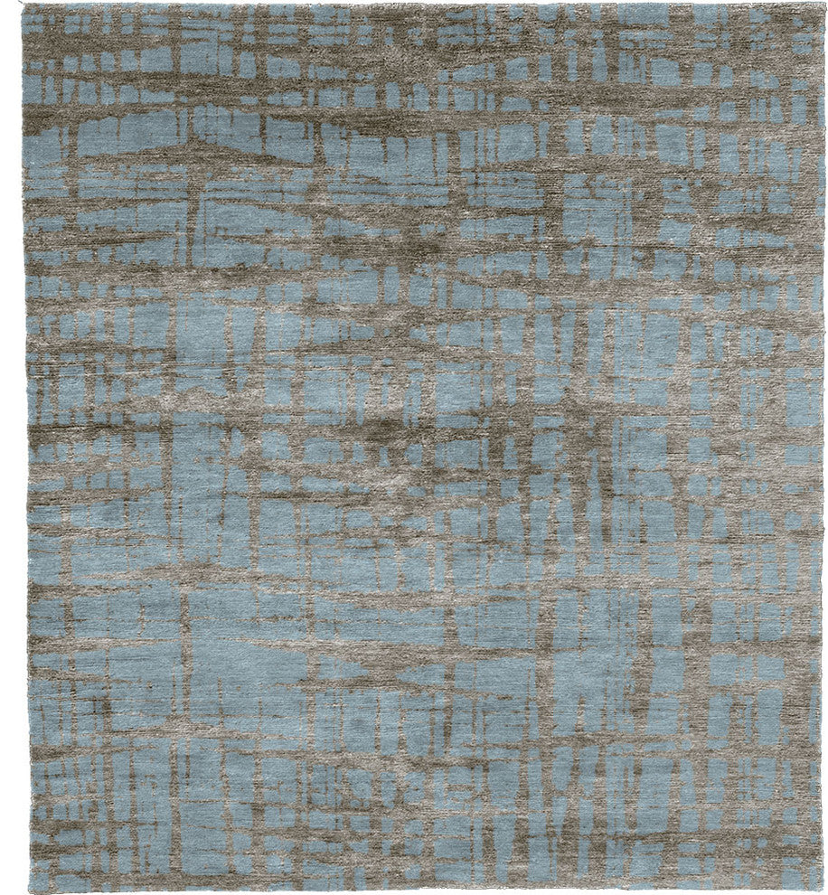 Static D Hand Knotted Tibetan Rug, 5'x8'