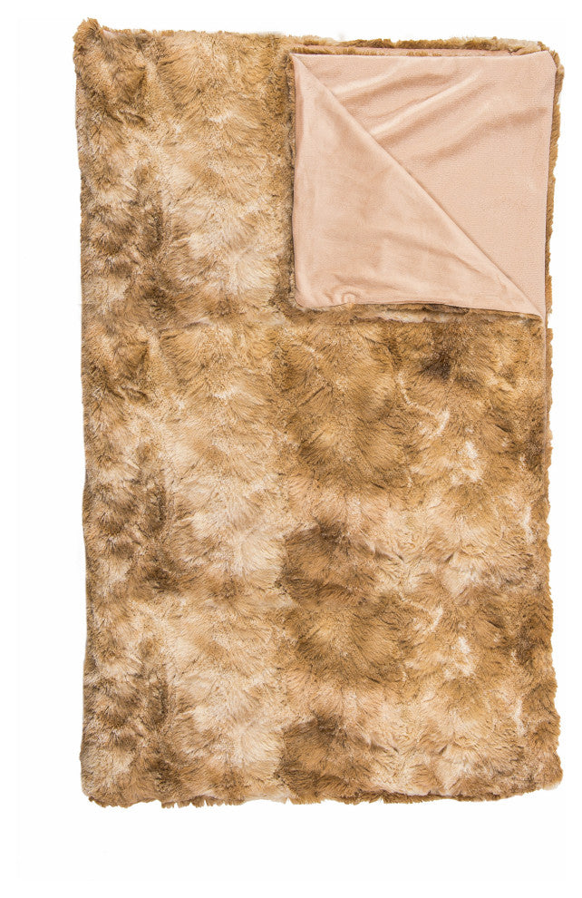 Luxe Home Decor Classic Faux Fur Throw, 1-Piece, 50"x60"