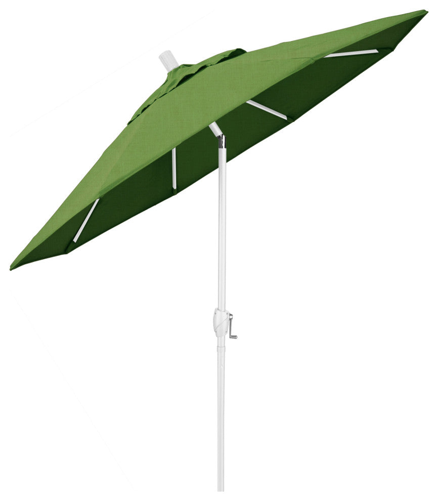 7.5' Aluminum Umbrella Push Tilt, Sunbrella, Spectrum Cilantro