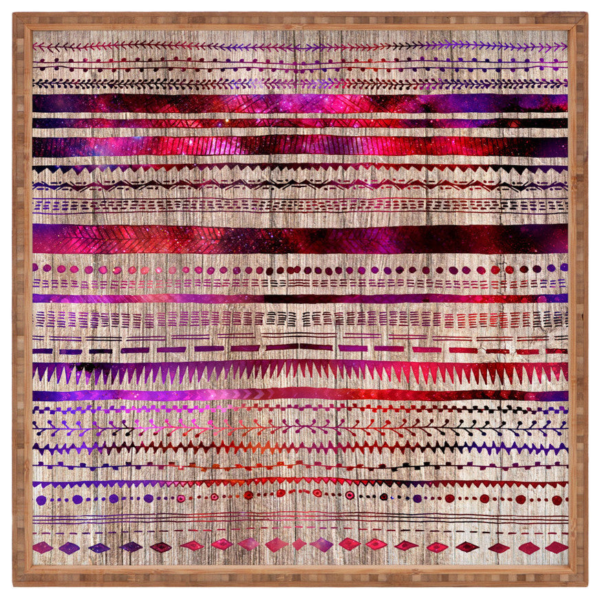 Deny Designs Iveta Abolina Purple Nebula Square Tray