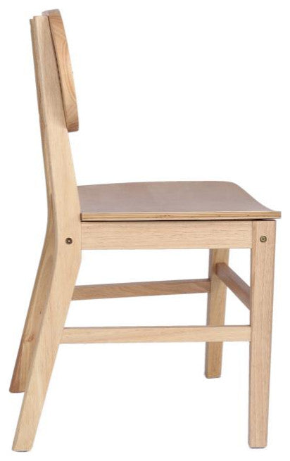 Jacob Set of 2 Commercial Cane Rattan Dining Chairs, Natural