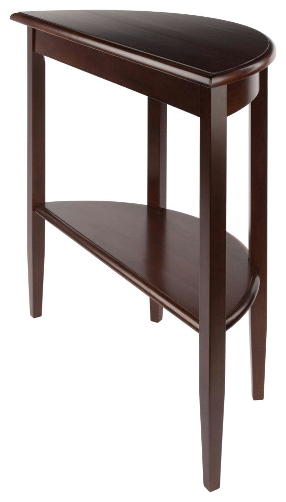 Concord Half Moon Console Table, Walnut