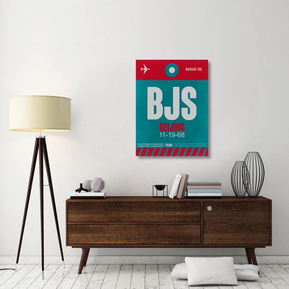 "BJS Beijing Luggage Tag 1" Fine Art Print