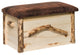 Rustic Aspen Log Blanket Chest With Seat