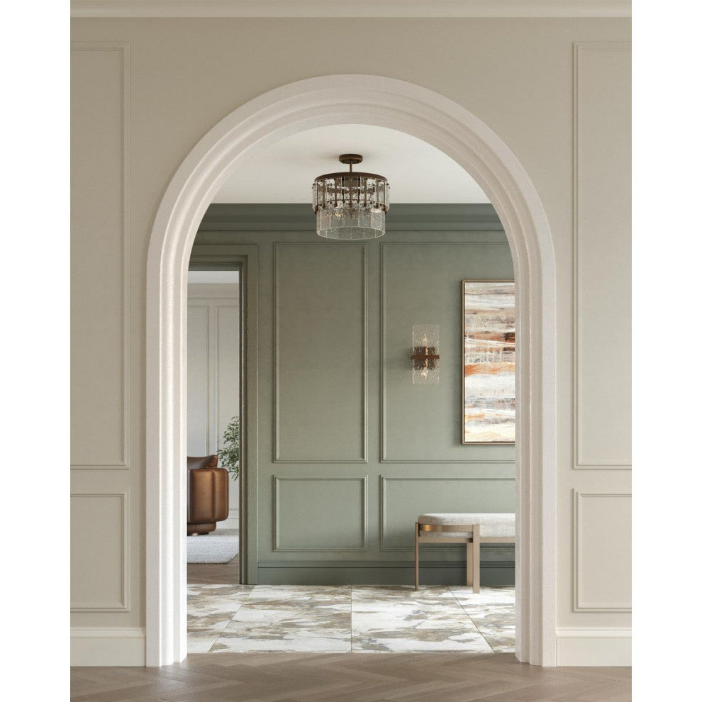 Chevall Collection 2-Light Modern Organic Wall Sconce, Gold Ombre