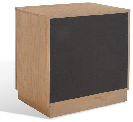 Safavieh Couture Gabrietta 2 Drawer Nightstand Natural / Black