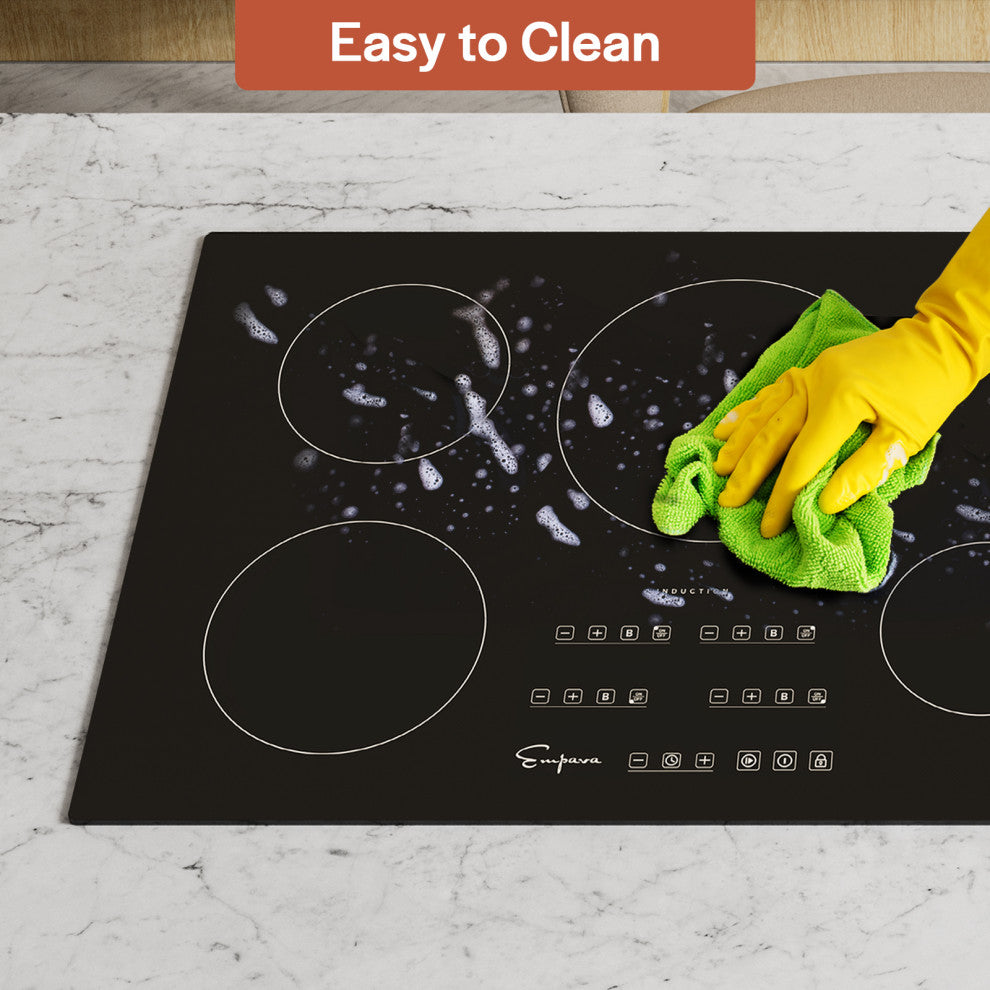 Empava 30" Electric Stove Induction Cooktop with 4 Power Boost Burners Smooth