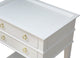 Clara 2-Drawer Tray Top Nightstand, White