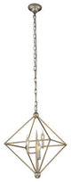 Elegant Lighting Nora Collection Pendant, Vintage Silver Leaf