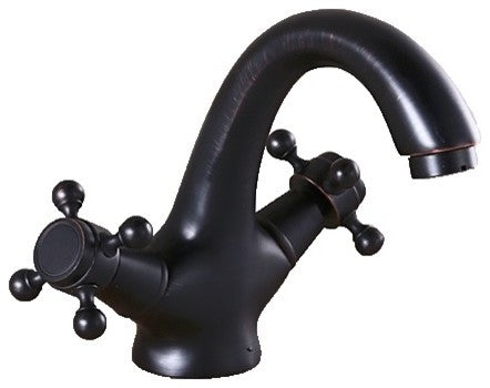Turin Antique Double Handle Bathroom Sink Faucet