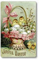 Vintage-Style Victorian-Style Pink Easter Basket Sign