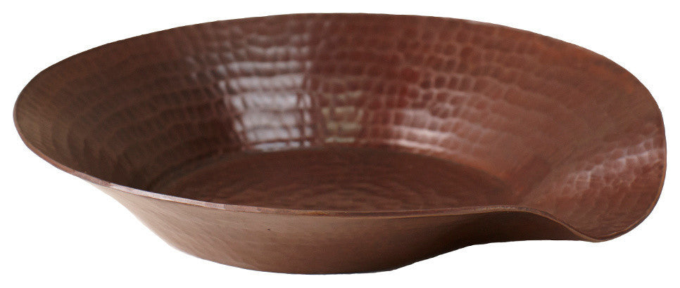 Hammered Copper Spoon Rest, Antique Copper