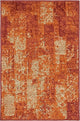 Unique Loom Terracotta Autumn Plymouth 2' 0 x 3' 0 Area Rug