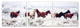 Modrest Mustangs 3-Panel Photo On Canvas
