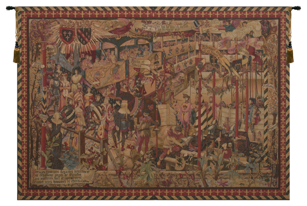 Le Tournai Horizontal European Tapestry Wall hanging