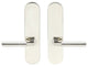 Aurora Lever, Full Dummy Tubular Pair, Left Hand, Polished Stainless Steel