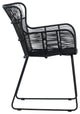 Outdoor Black Rope Dining Arm Chair