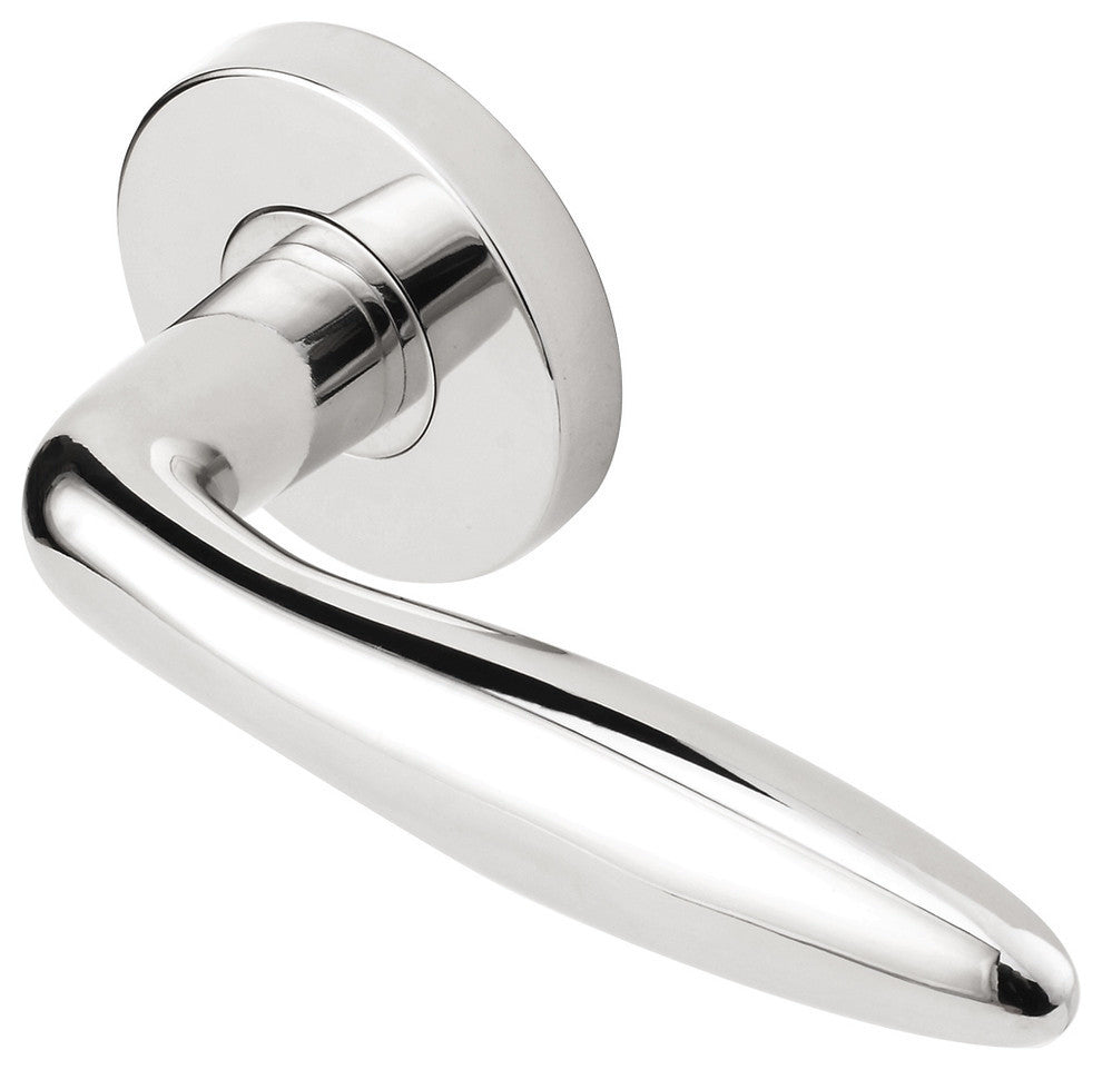 Summer Lever, Tubular Passage, Polished Stainless Steel, 2-3/8" Backset