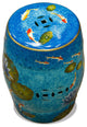 Porcelain Koi Fish Lotus Pond Motif Asian Garden Stool
