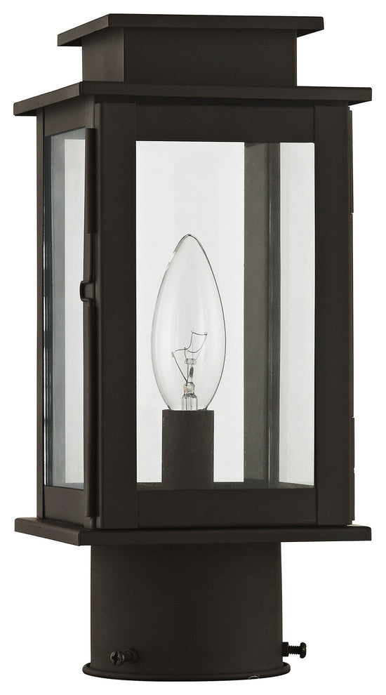 Princeton 1-Light Post Lantern, Bronze