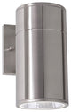 Everly 8" Outdoor LED Wall Sconce, Adjustable CCT, Satin Nickel