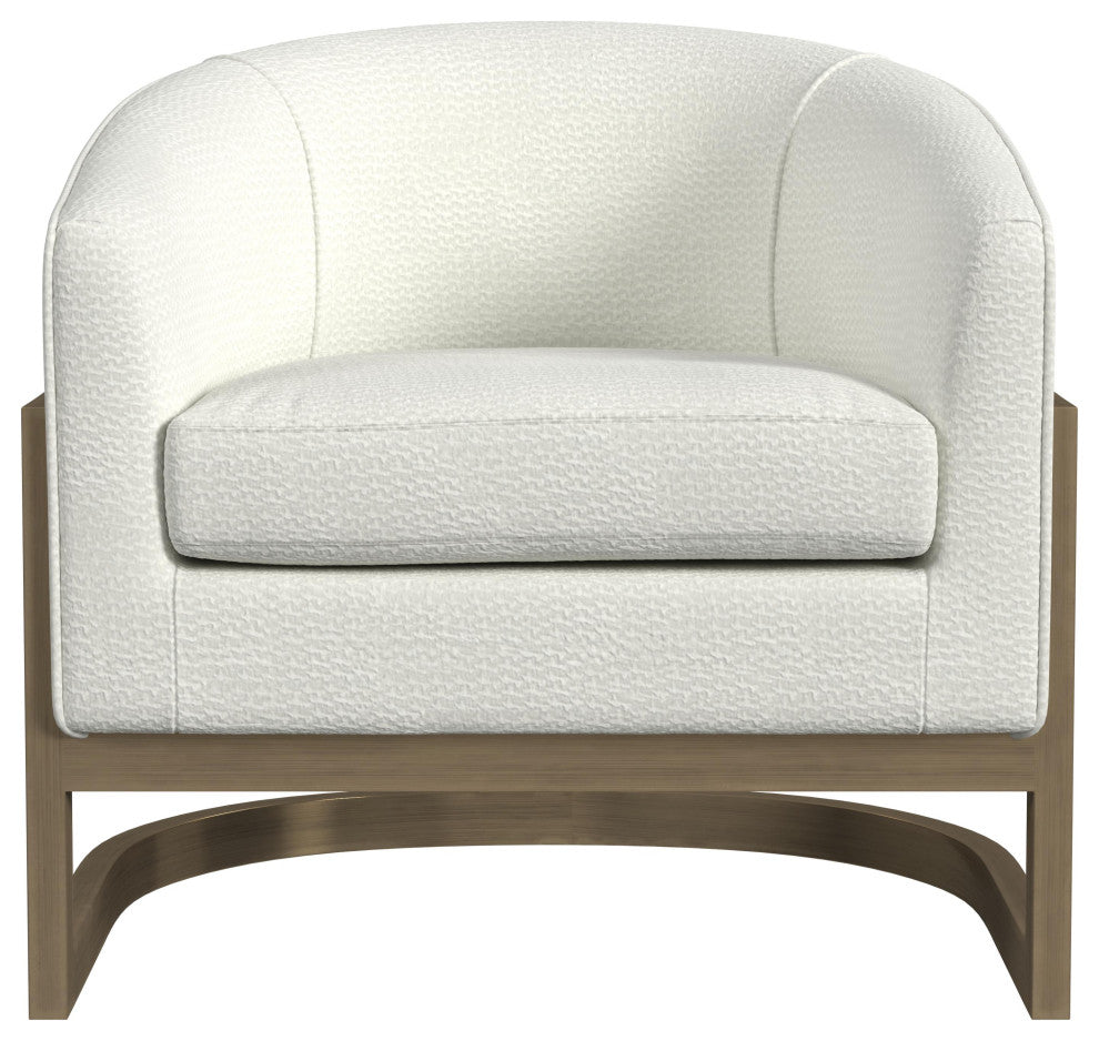 Neve Accent Chair - Ivory /Brushed Gold