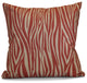 Wood Stripe Geometric Print Pillow, Coral, 16"x16"