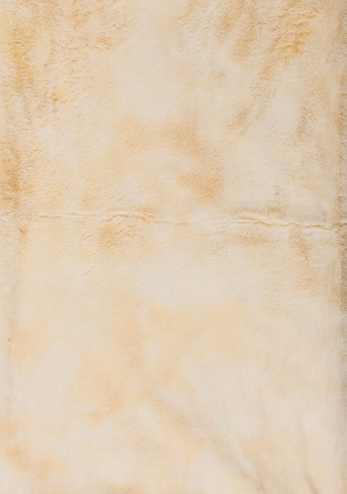 Faux Fur Throw 50"x60", Faux Rabbit Beige